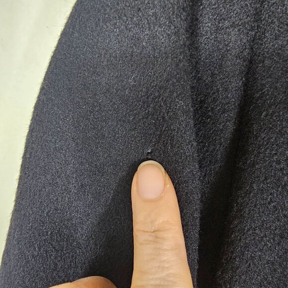 VTG 60s Holly Deb Double Breasted Embroidered Wool Coat XL Formal Quiet Luxury - Picture 6 of 14